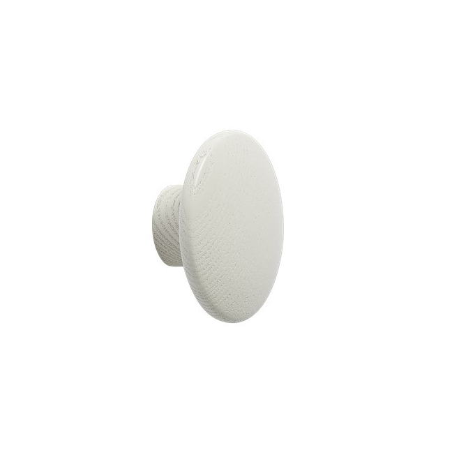 The Dots klädkrok off white, Ø6,5 cm