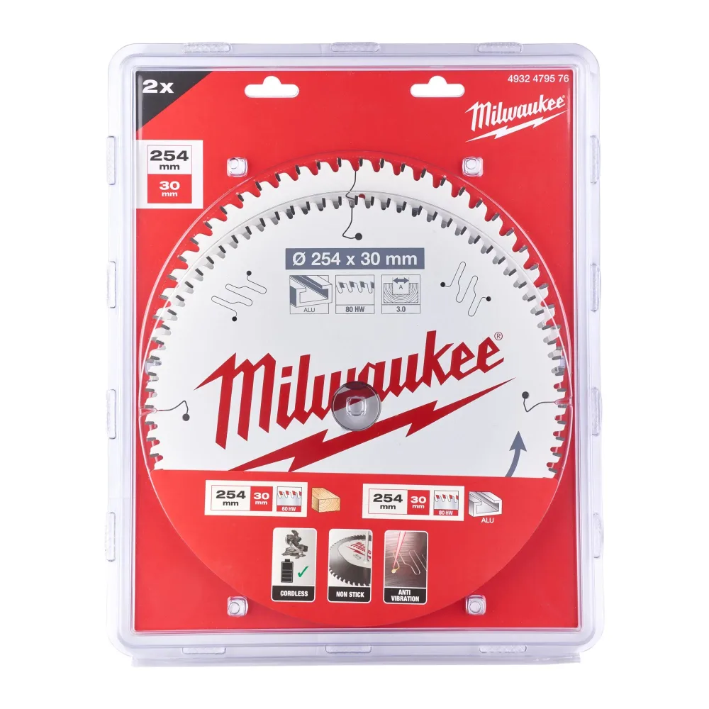 Milwaukee 4932479576 Sågklinga Ø254/30 mm, 60/80T