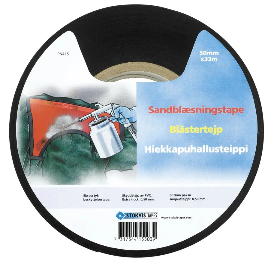 Stokvis Tapes PN4155030BA Blästertejp PN 415, 50 mm x 30 m