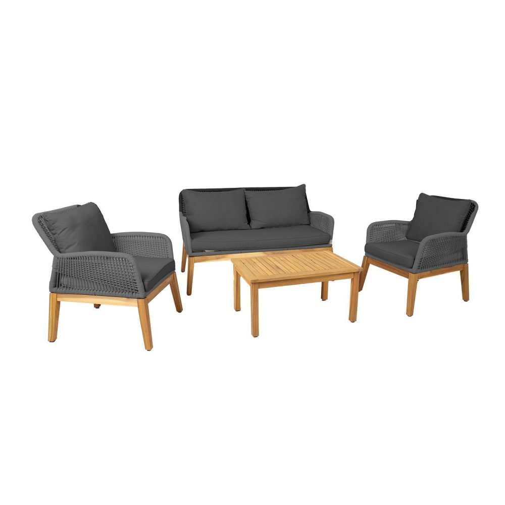 Trädgårdsmöbelset Florida bord, soffa och 2 fåtöljer
