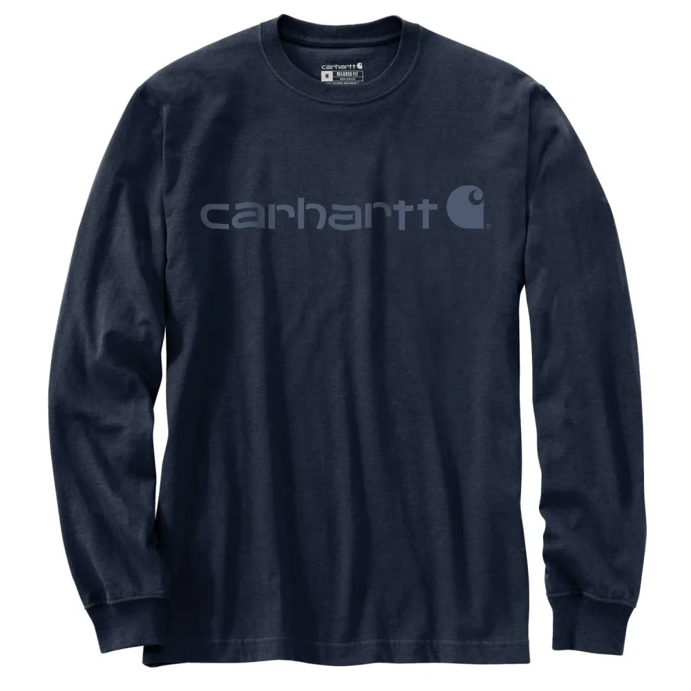 Carhartt Logo 104107 T-shirt svart, långärmad Svart