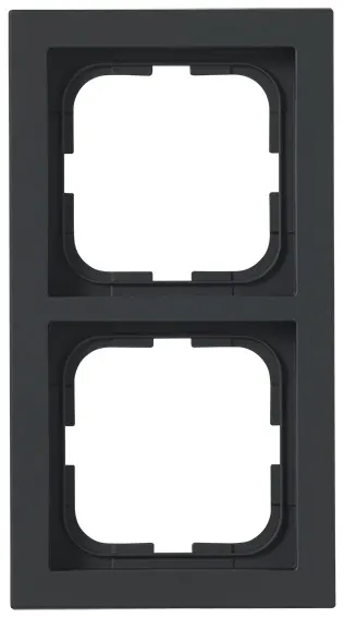 ABB Impressivo 1722F85-885 Täckram matt svart, 85 mm 2-fack - Bild 2