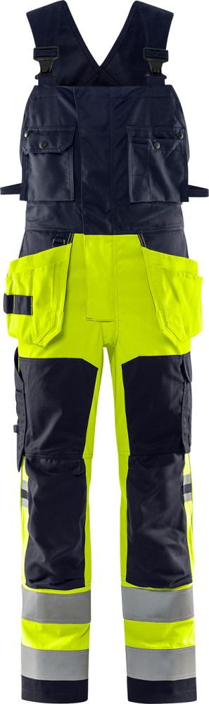 HÄNGSLEBYXA FLAM 1170 ATHF VARSELGUL/MARINBLÅ STL C44