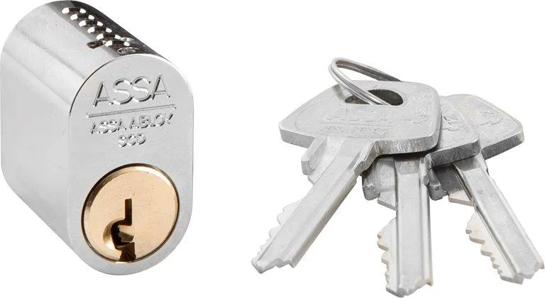 ASSA 0301 Låscylinder 3 nycklar, oval