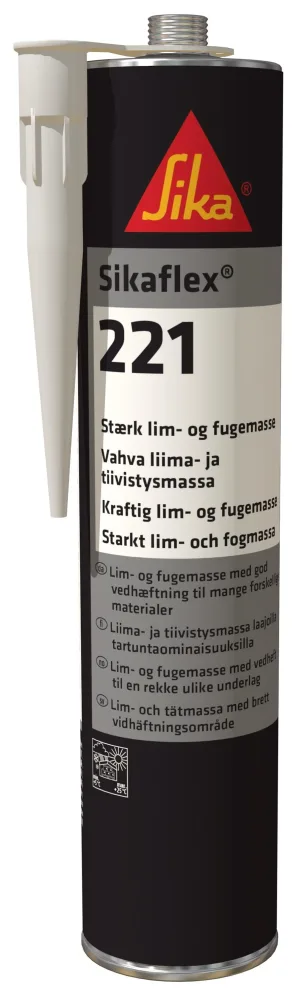 Sika Flex-221 Fogmassa vit, vibrationsdämpande 600 ml