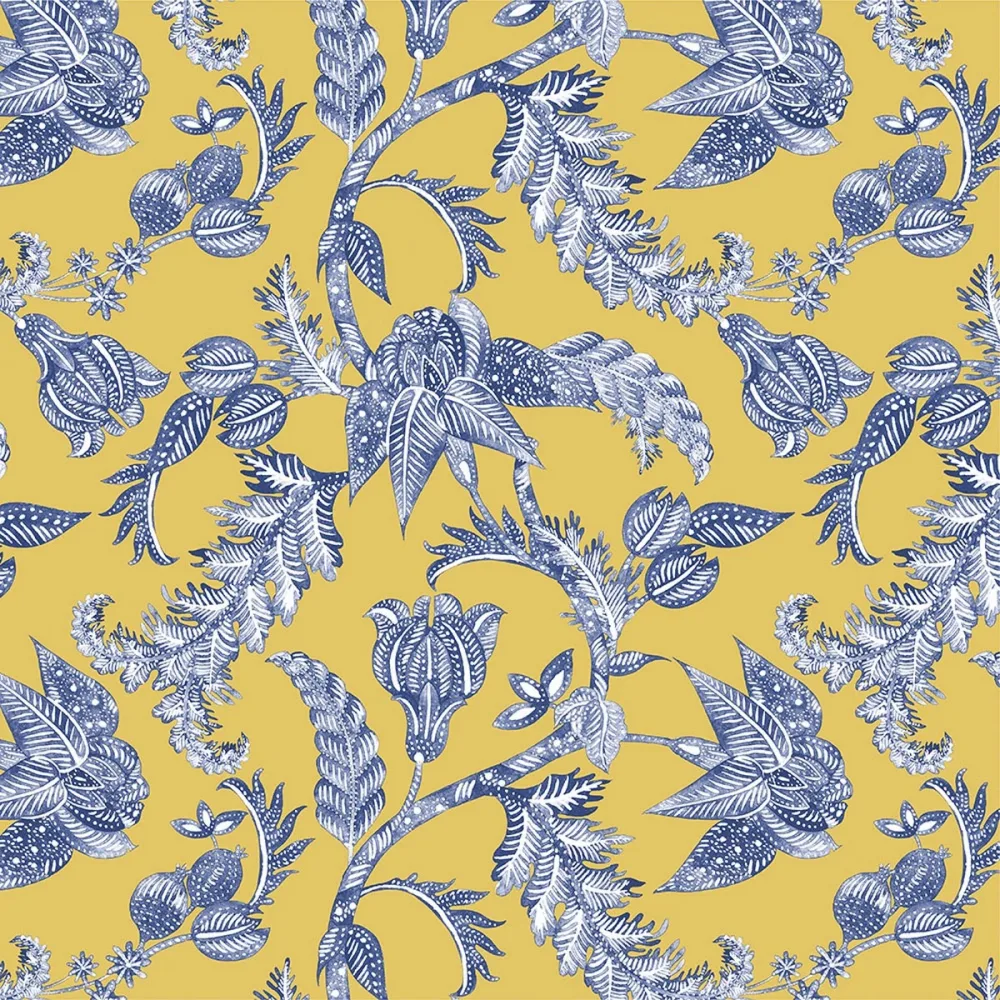 Oriental Sense Royal Batik 35812 Gul Tapet | Stuvbutiken