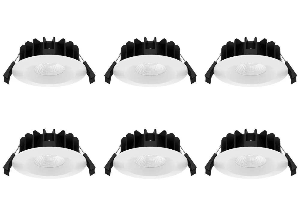 Westal WLD-R84 Downlight fast, 8 W, vit, 6-pack 3000 K, 600 lm