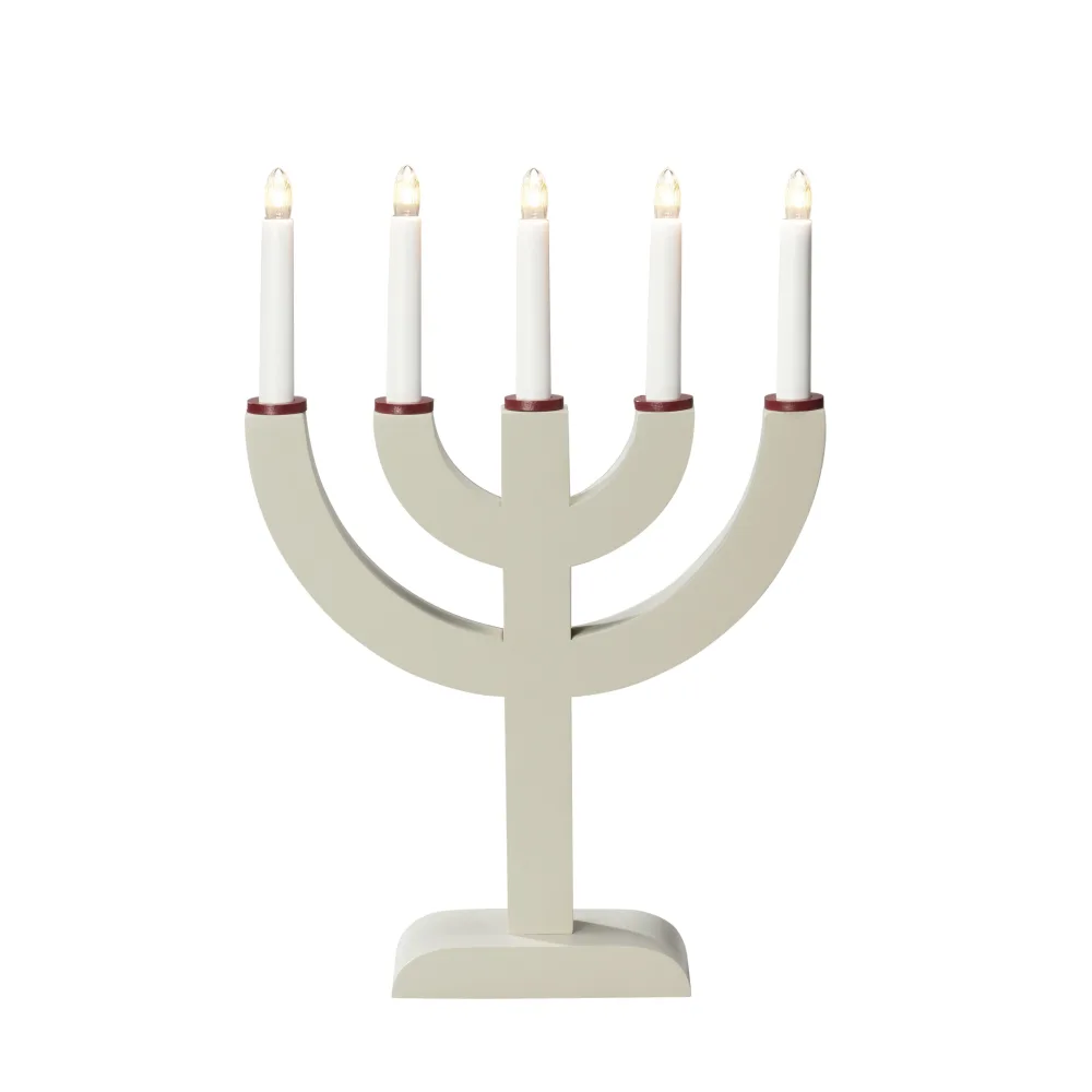 Konstsmide 3936-957 Adventsljusstake 5 ljus Beige