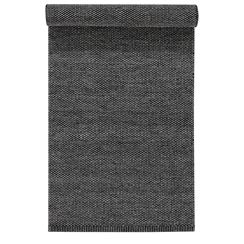 Lea ullmatta svart, 80x240 cm