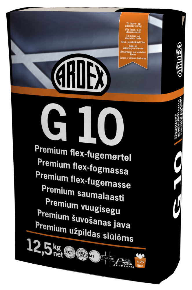 KAKEL/KLINKERFOG ARDEX G10 GRÅ 1-10MM
