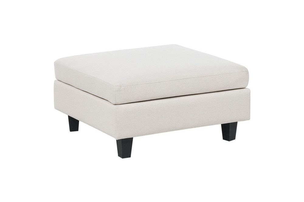 Fotpall Unstad Ljusbeige/svart