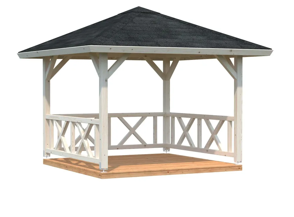 Palmako Betty Paviljong 9 m², utan golv, obehandlad