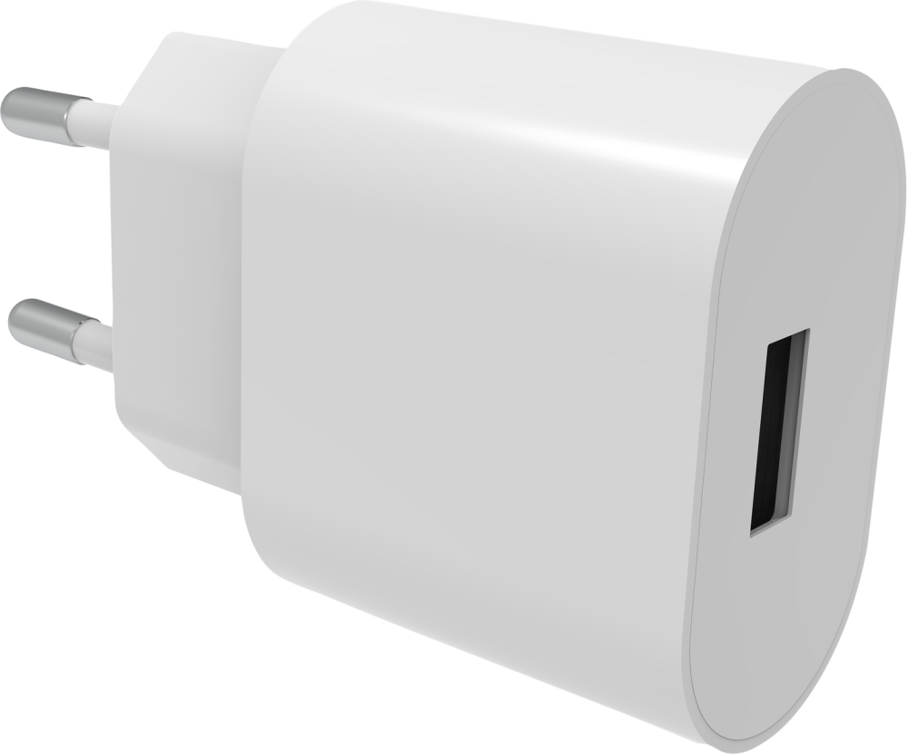 LADDARE VÄGGUTTAG 1XUSB 2,4A VIT