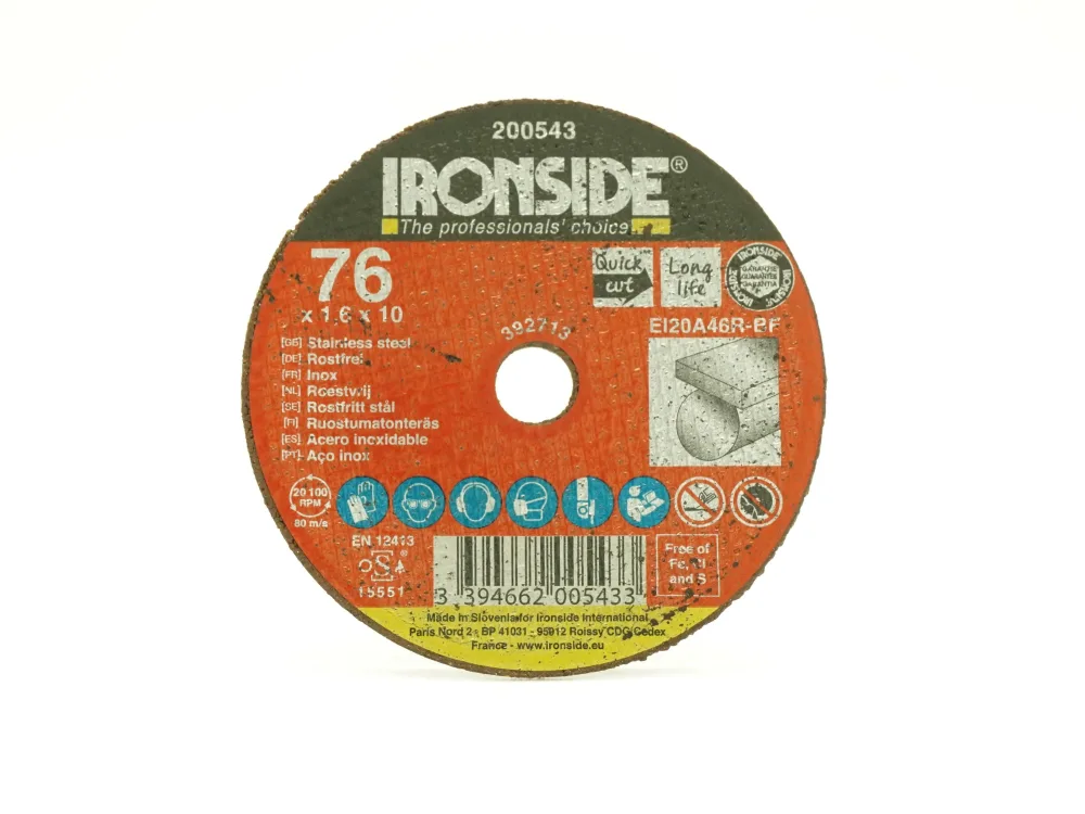 Ironside 202217 Kapskiva 125 x 1,0 x 22 mm