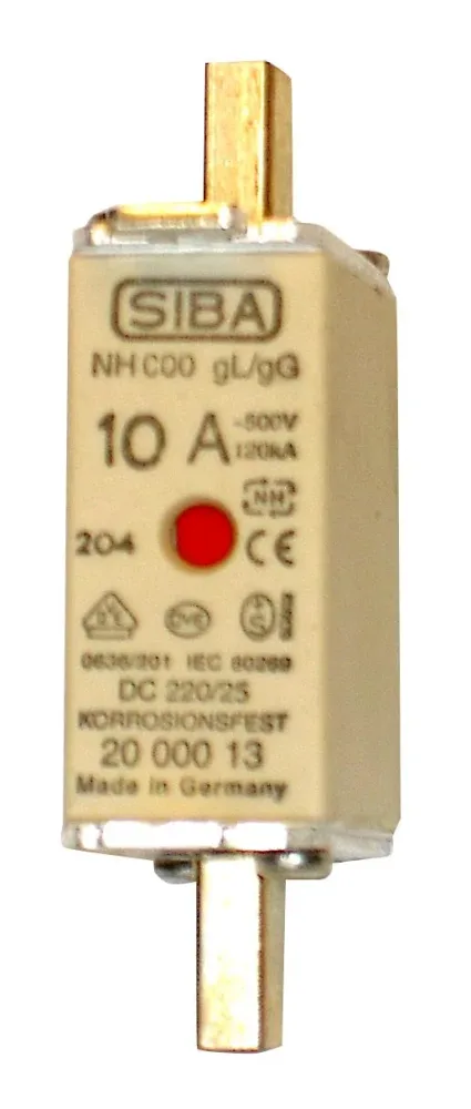 SIBA 2000013.20EL Knivsäkring C000, gL/gG 20 A, 3-pack