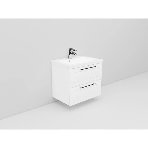 Badrumsmöbel Flexline Modell 10 60cm, Vit, Ram | Stuvbutiken