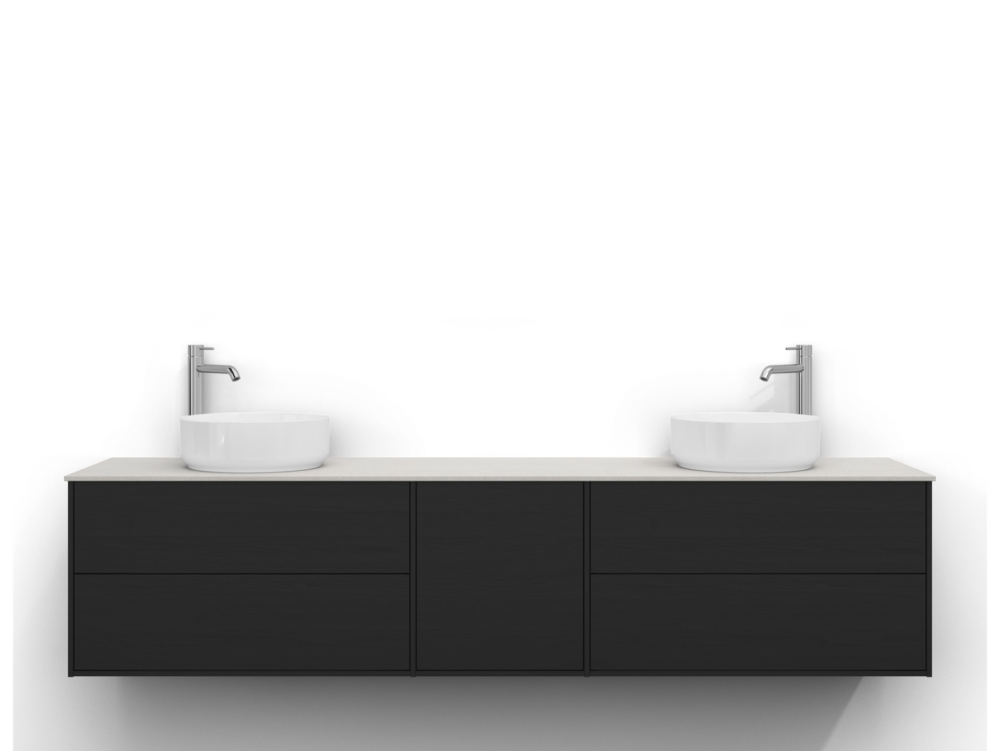 EPOS SVEDBERGS TVÄTTSTÄLLSSKÅP 200SV.ASK 2+1+2L PLN, 2+1+2L 199X45X45CM