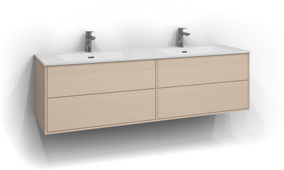 TVÄTTSTÄLLSSKÅP SVEDBERGS EPOS PLAN VIT ASK 2+2L 159X45,3X45CM