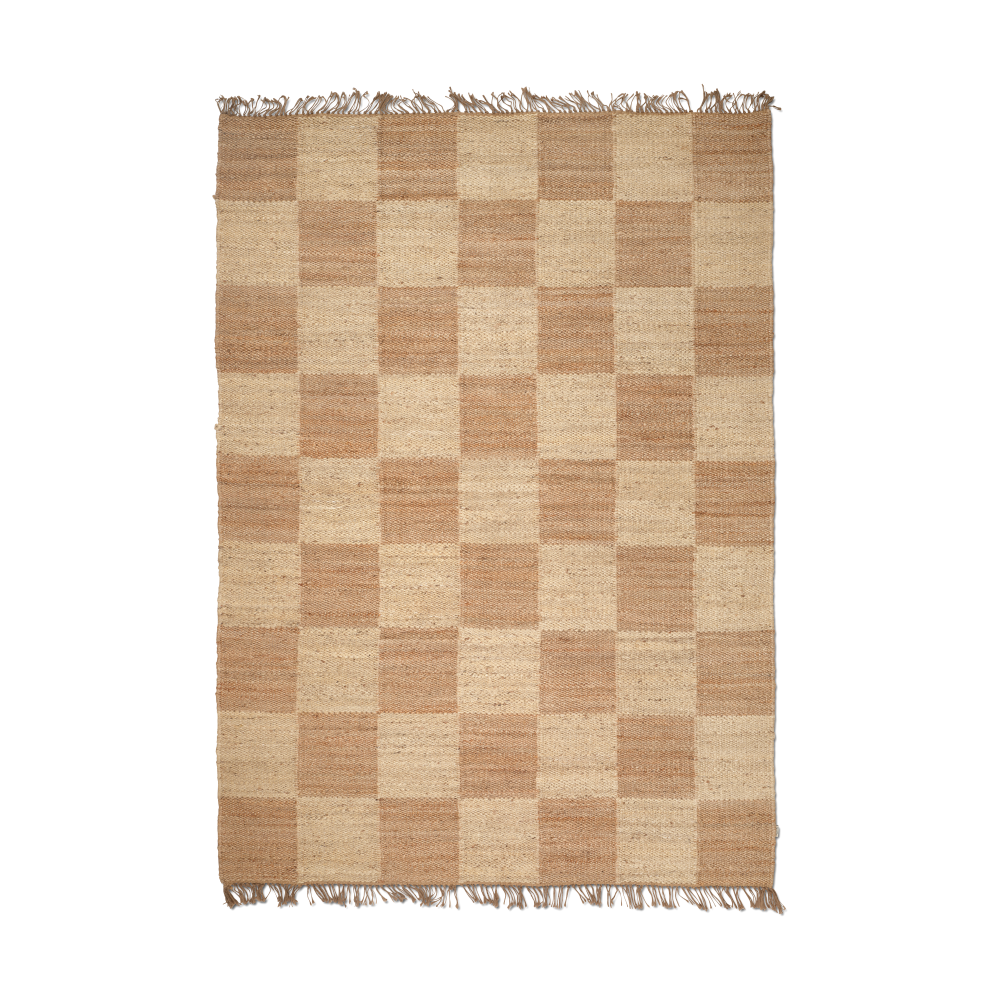 Jute Squares matta, Natural, 170x230 cm