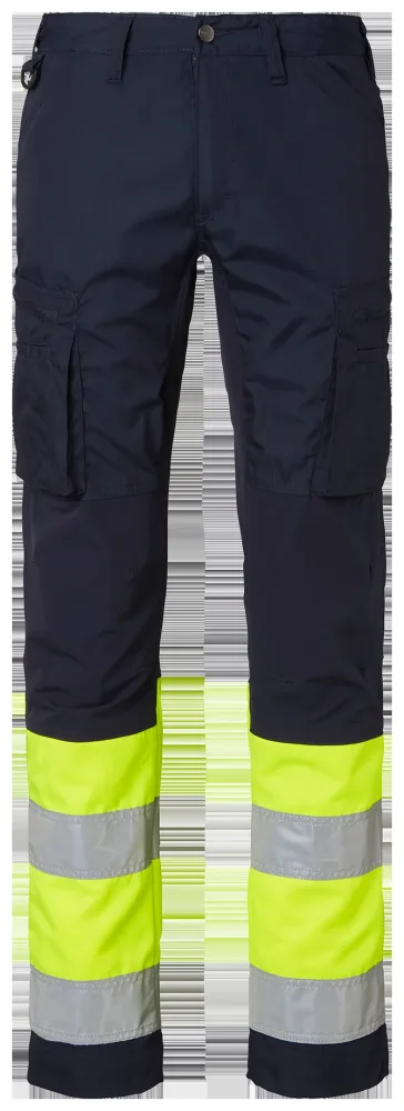 Top Swede 220 Arbetsbyxa varsel, marinblå/gul C56