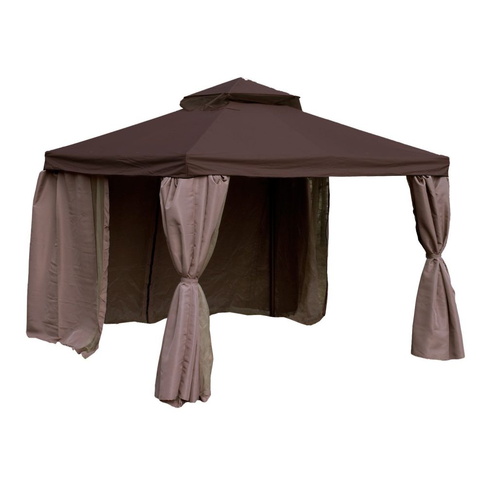 Paviljong Legend Brun 2,91x3,91xH2/2,8 m
