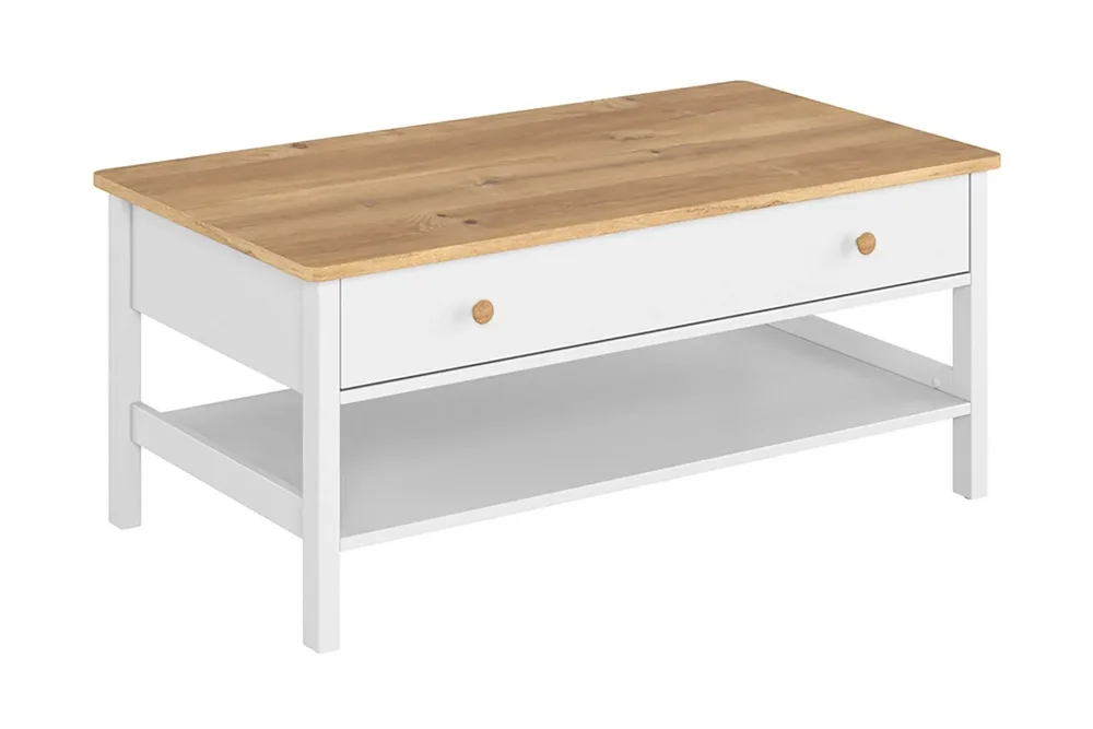Storys Soffbord 110 cm med Förvaring Låda + Hylla