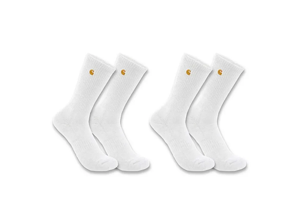 Carhartt SC2252-MWHT-M Strumpa Vit