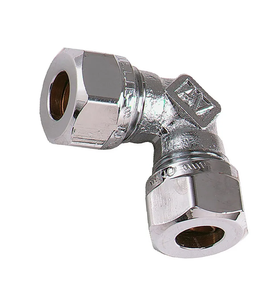 Vatette FG034050420 Vinkelkoppling 90°, förkromad 15 x 12 mm