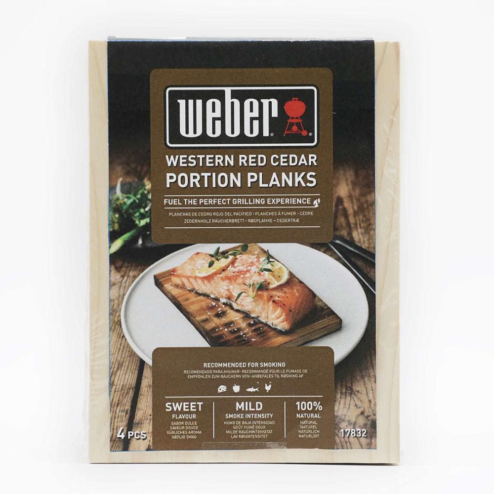 Weber Rökplanka 17832 i Cederträ Portionsstorlek 4-pack