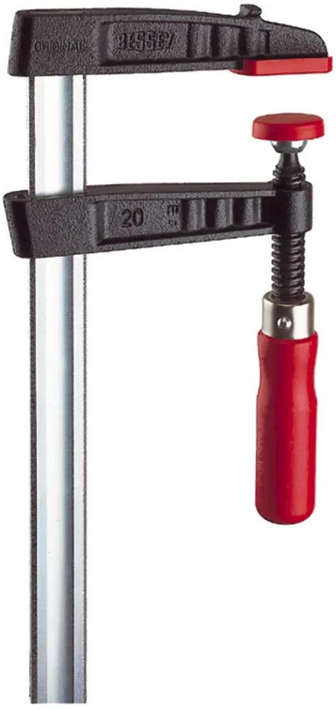 Bessey TG12 Skruvtving Kulledande tryckbrickor som skyddar Spännvidd 120 och djup 60 mm
