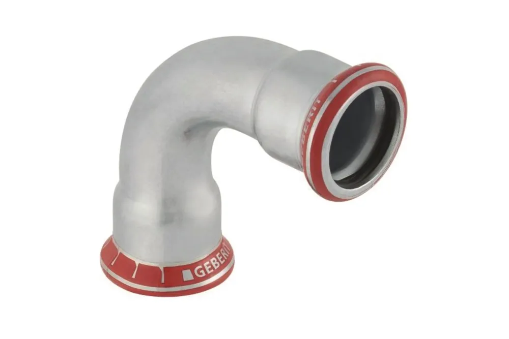 Geberit 1550904 Böj 90°, 2 muffar 28 x 28 mm