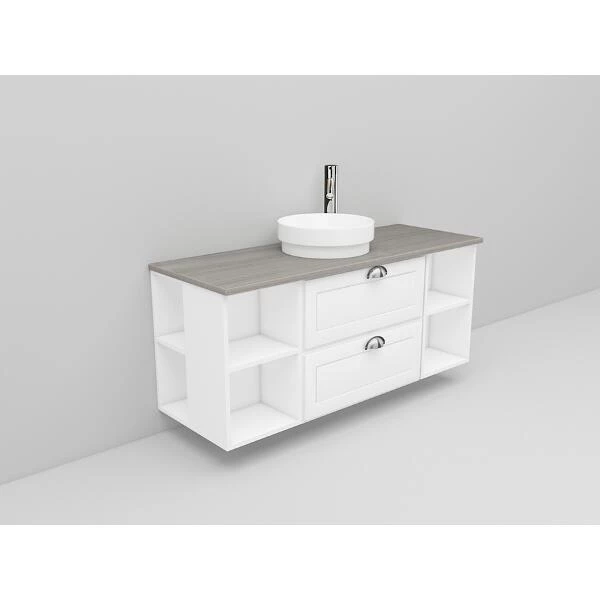 Badrumsmöbel Flexline Modell 180 120cm, Vit, Fasad Ram | Stuvbutiken - Bild 2