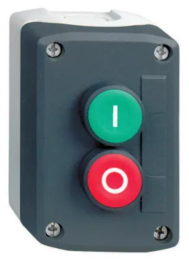 Schneider Electric XALD215 Tryckknappslåda Start/stop, komplett Startknapp och stoppknapp