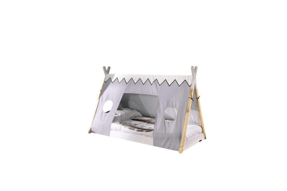 Säng med Textil Tipi 90x200 cm Utan ben