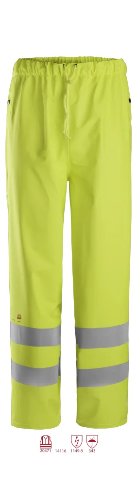 Snickers Workwear 8267 ProtecWork Regnbyxa varsel, gul M