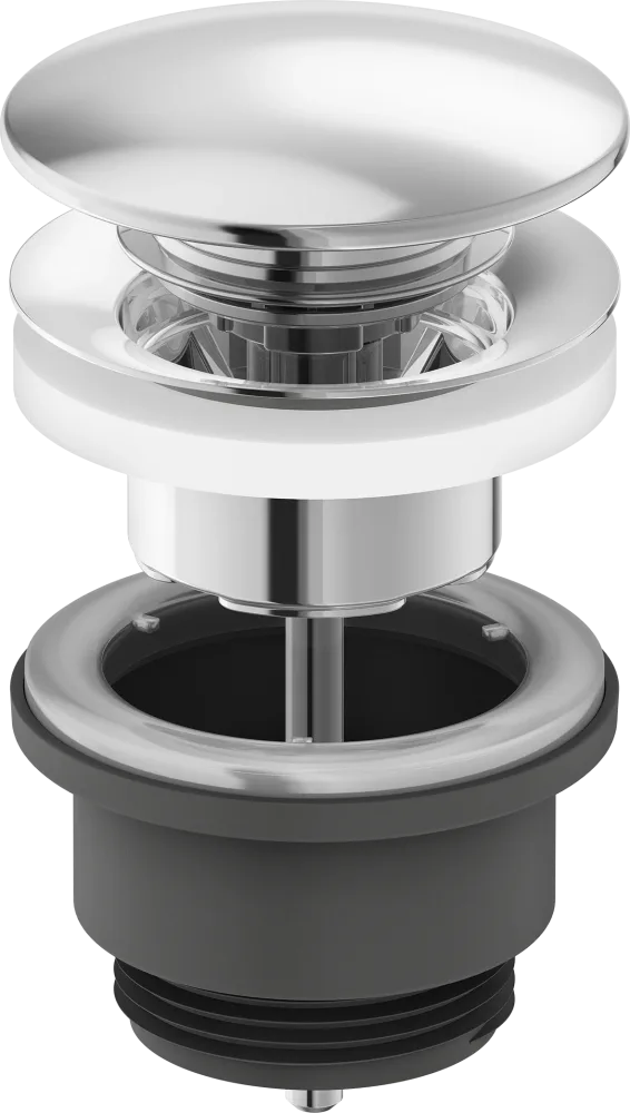 FM Mattsson S600108 Bottenventil Ø63 mm, krom