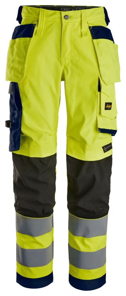 Snickers Workwear 6743 Arbetsbyxa gul, varsel 52