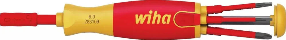 Wiha 38613 Bitsmejsel med 6 slimbits, PH/PZ/SL