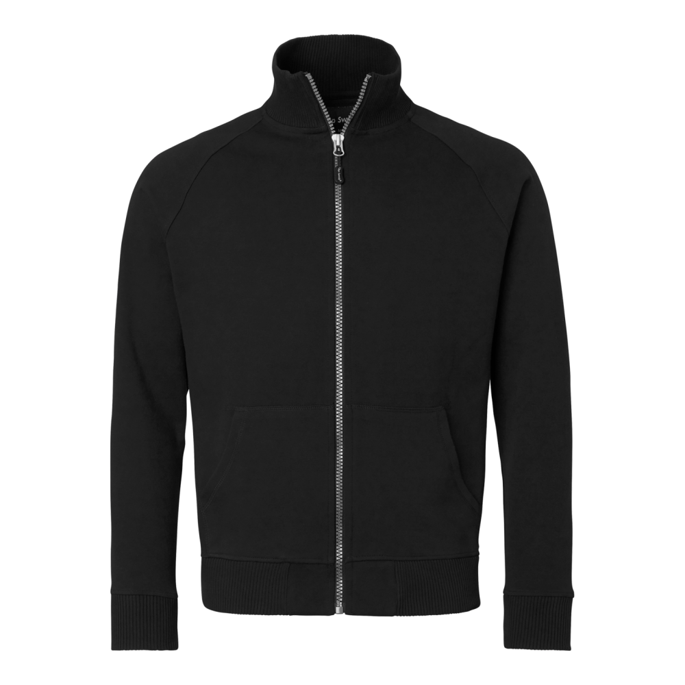 TRÖJA TOP SWEDE HEL ZIP SVART L