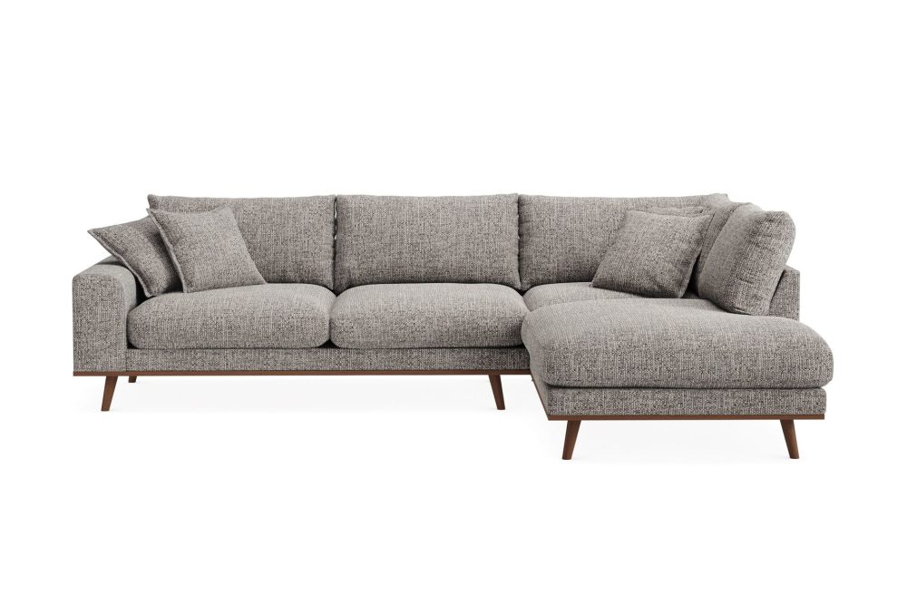 Copenhagen Premium 4-sits Högervänd L-formad Djup Schäslongsoffa i Chenille