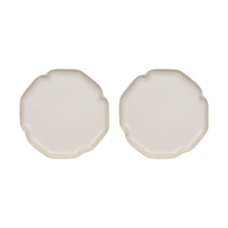 Nori desserttallrik 13x15 cm 2-pack, Mellow